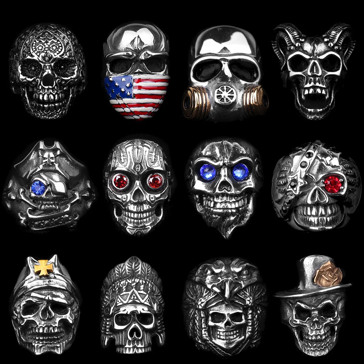 American Mask Ring