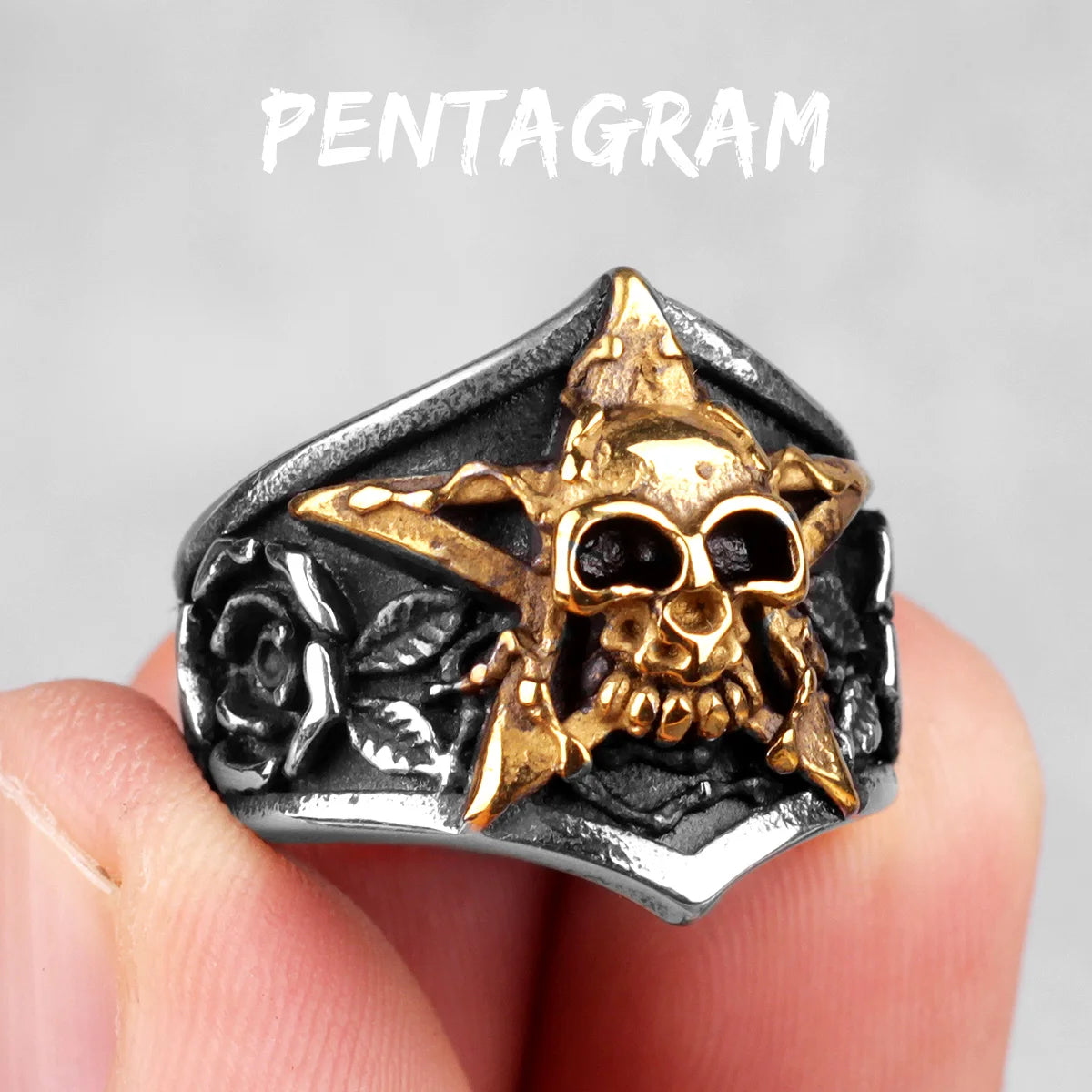 Gold Skull Ring