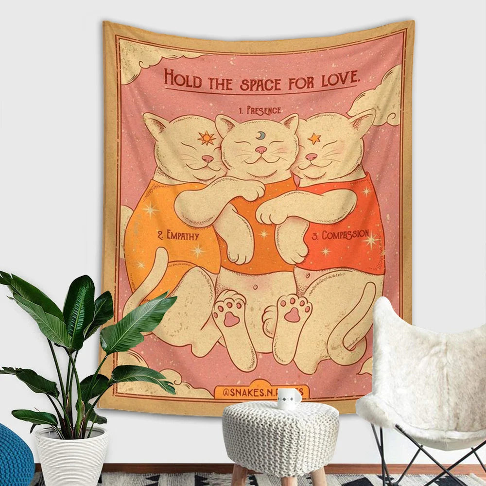 Hand Sign Tapestry