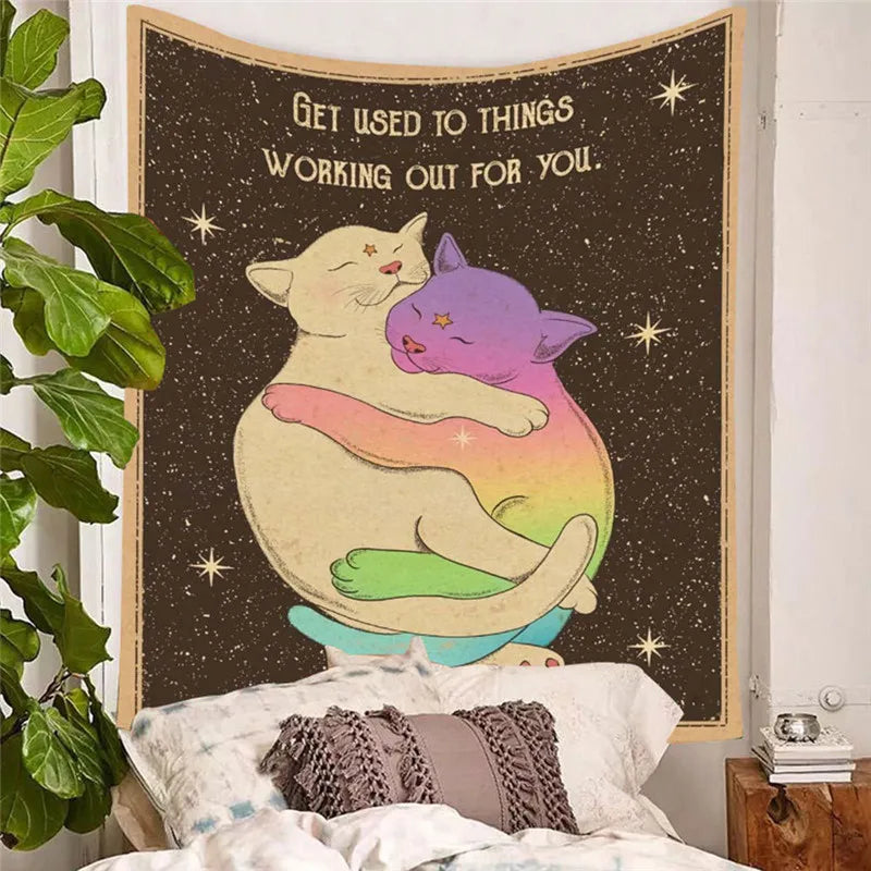 Hand Sign Tapestry